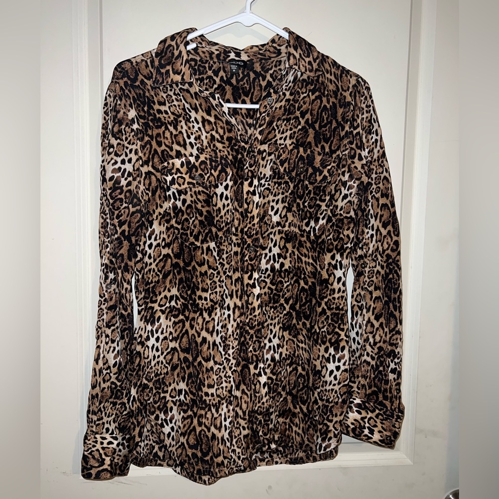 Leopard cheetah print top